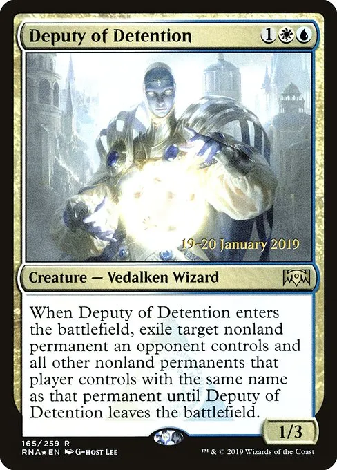 Deputy of Detention · Ravnica Allegiance Promos 165s/81