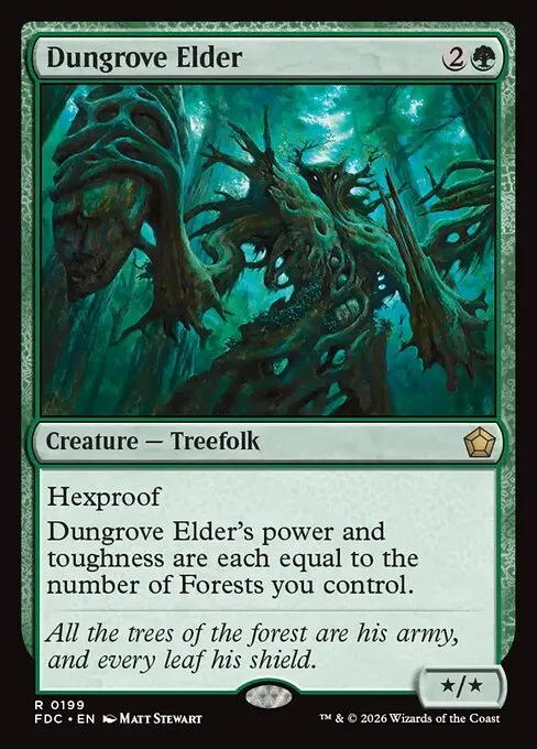 Dungrove Elder · Foundations Commander 199/3