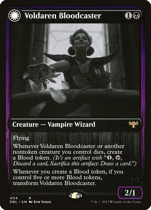 Voldaren Bloodcaster // Bloodbat Summoner · Innistrad: Double Feature 404/535