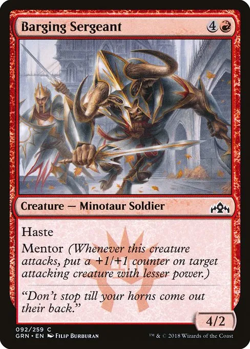 Barging Sergeant · Guilds of Ravnica 92/273