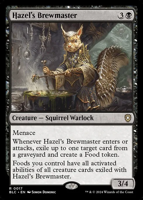 Hazel's Brewmaster · Bloomburrow Commander 17/356