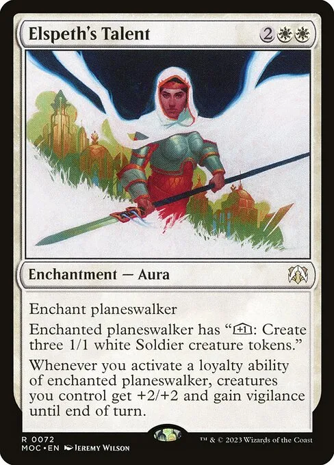 Elspeth's Talent · March of the Machine Commander 72/450