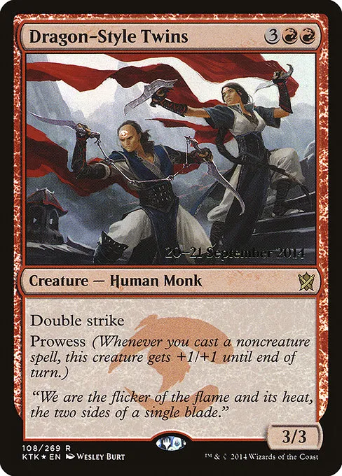 Dragon-Style Twins · Khans of Tarkir Promos 108s/56