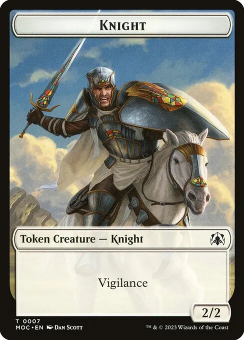 Knight · March of the Machine Commander Tokens 7/46