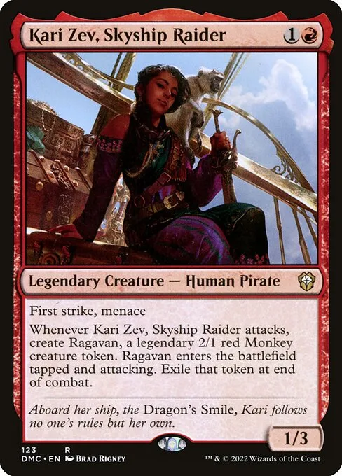 Kari Zev, Skyship Raider · Dominaria United Commander 123/240