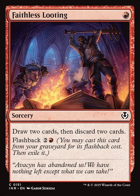 Faithless Looting · Innistrad Remastered 151/495