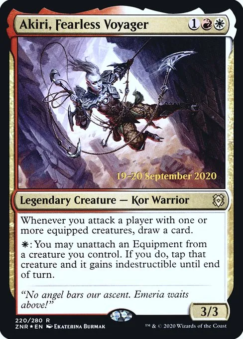 Akiri, Fearless Voyager · Zendikar Rising Promos 220s/153