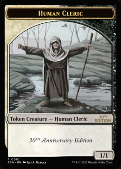 Human Cleric · 30th Anniversary Tokens 10/16