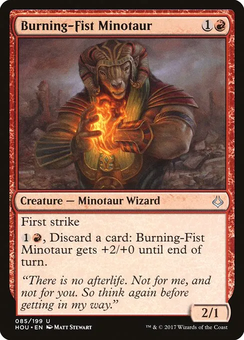 Burning-Fist Minotaur · Hour of Devastation 85/209
