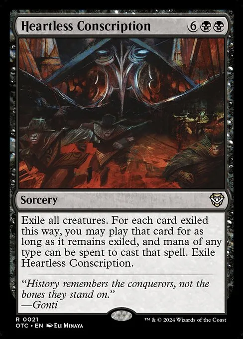 Heartless Conscription · Outlaws of Thunder Junction Commander 21/342