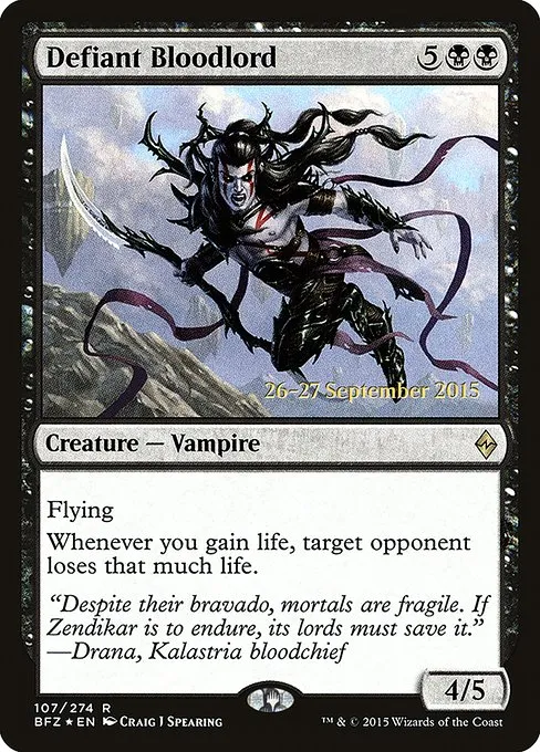 Defiant Bloodlord · Battle for Zendikar Promos 107s/90
