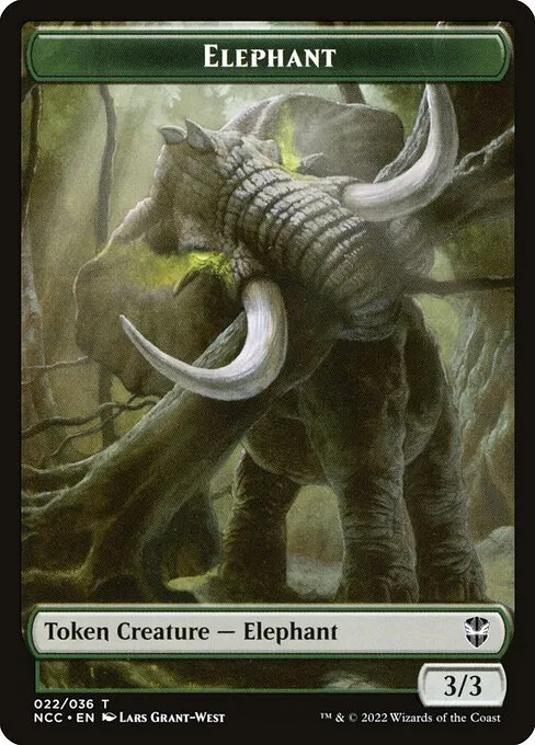 Elephant · New Capenna Commander Tokens 22/36