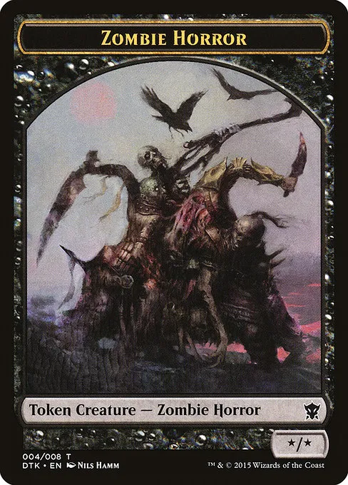 Zombie Horror · Dragons of Tarkir Tokens 4/8