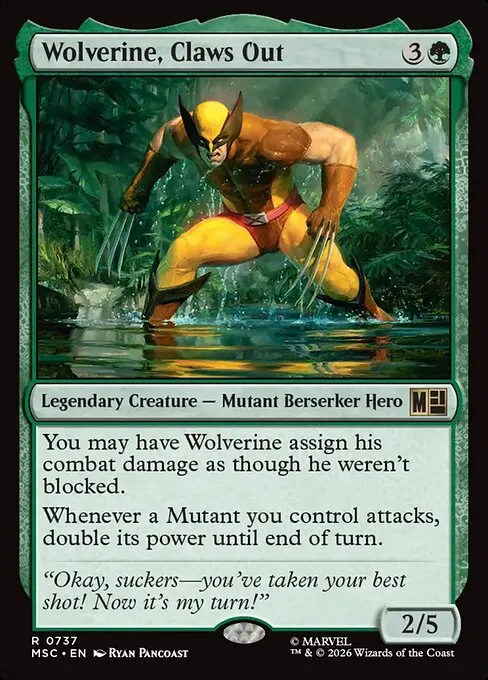 Wolverine, Claws Out · Marvel Super Heroes Commander 737/9