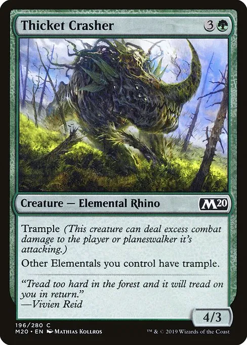Thicket Crasher · Core Set 2020 196/346