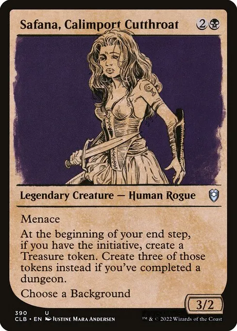 Safana, Calimport Cutthroat · Commander Legends: Battle for Baldur's Gate 390/936