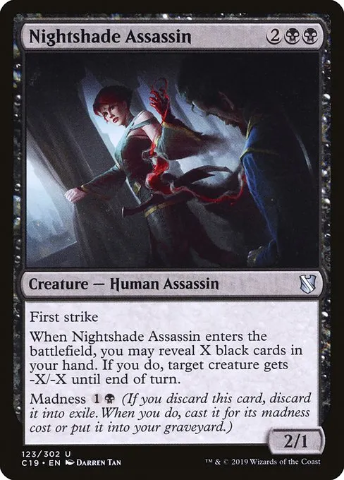Nightshade Assassin · Commander 2019 123/302