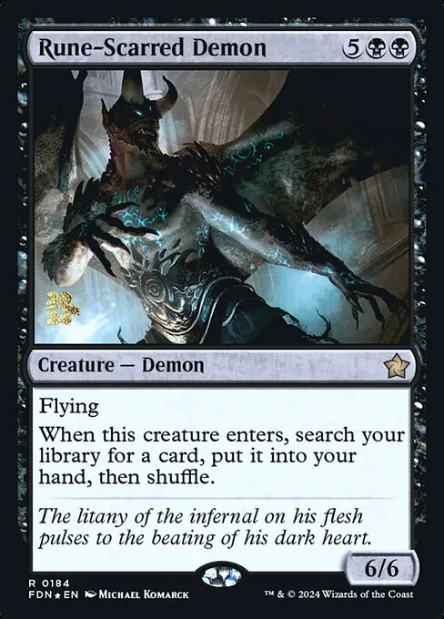 Rune-Scarred Demon · Foundations Promos 184s/106