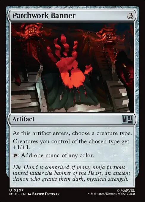 Patchwork Banner · Marvel Super Heroes Commander 207/9