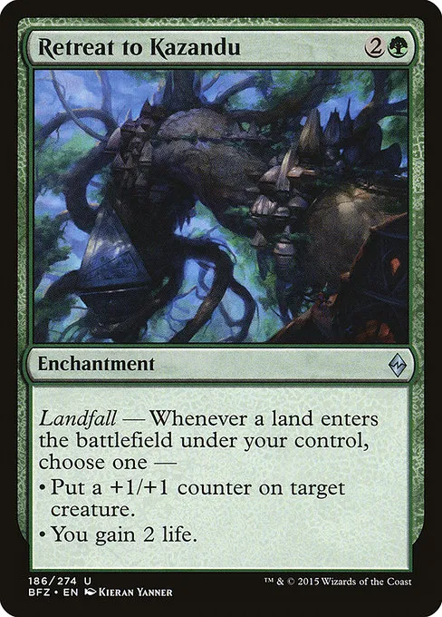Retreat to Kazandu · Battle for Zendikar 186/299