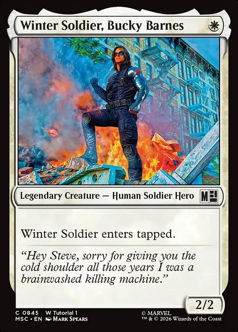 Winter Soldier, Bucky Barnes · Marvel Super Heroes Commander 845/9