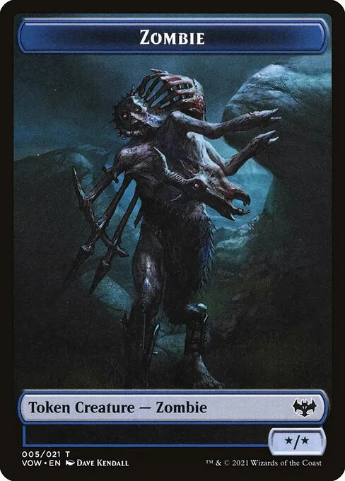 Zombie · Innistrad: Crimson Vow Tokens 5/21