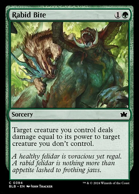 Rabid Bite · Bloomburrow 394/398