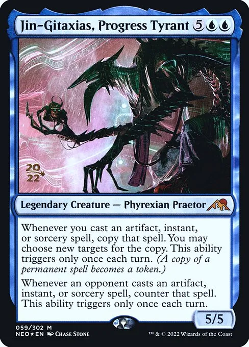 Jin-Gitaxias, Progress Tyrant · Kamigawa: Neon Dynasty Promos 59s/148