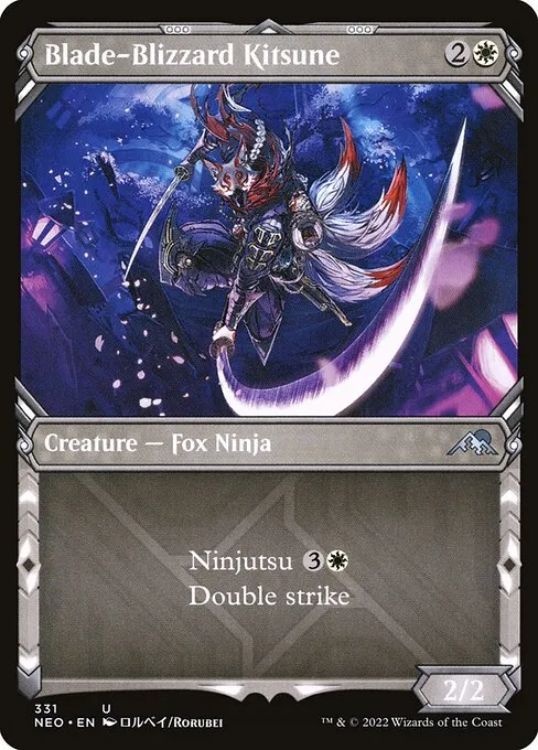 Blade-Blizzard Kitsune · Kamigawa: Neon Dynasty 331/531