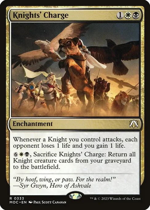 Knights' Charge · March of the Machine Commander 333/450