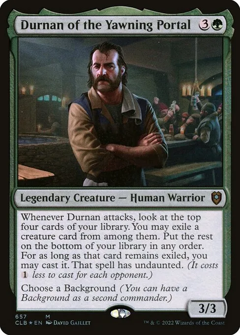 Durnan of the Yawning Portal · Commander Legends: Battle for Baldur's Gate 657/936