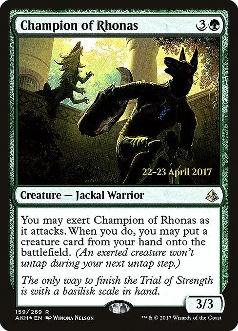 Champion of Rhonas · Amonkhet Promos 159s/77