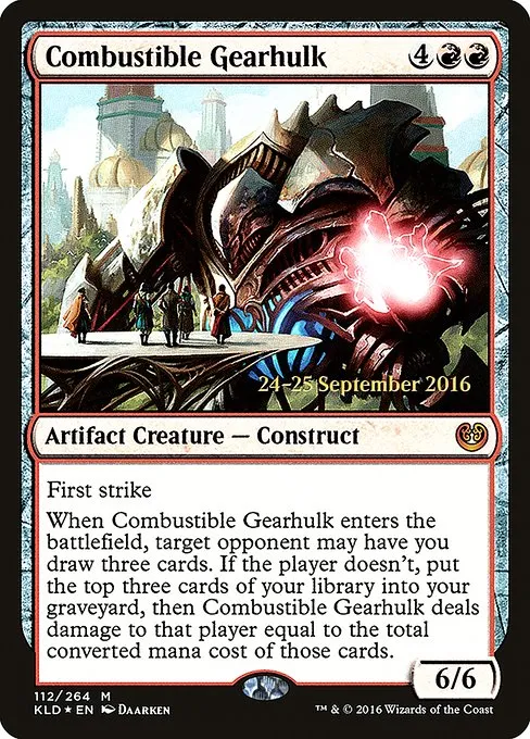 Combustible Gearhulk · Kaladesh Promos 112s/83