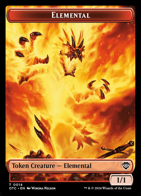 Elemental · Outlaws of Thunder Junction Commander Tokens 14/41
