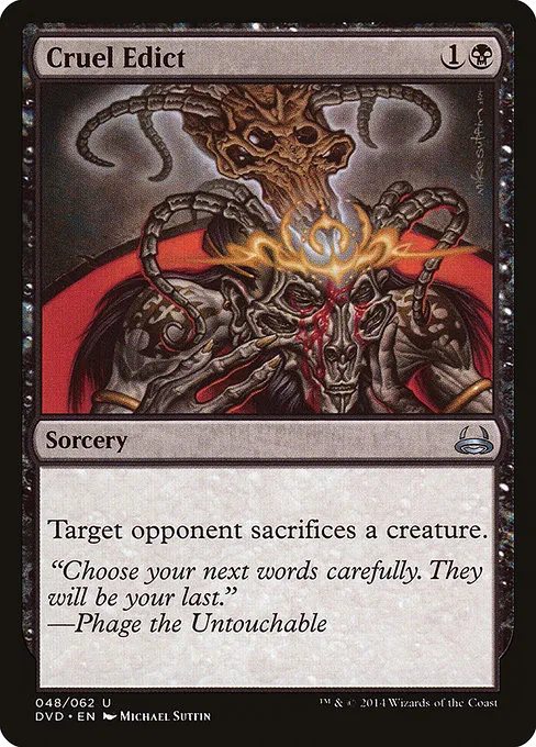 Cruel Edict · Duel Decks Anthology: Divine vs. Demonic 48/62