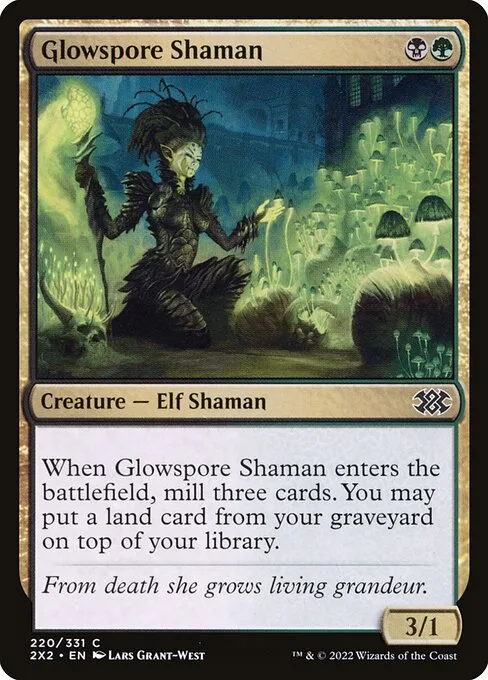 Glowspore Shaman · Double Masters 2022 220/579