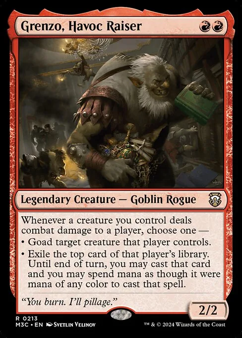 Grenzo, Havoc Raiser · Modern Horizons 3 Commander 213/398