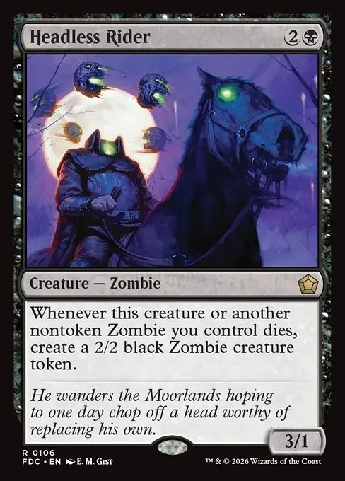 Headless Rider · Foundations Commander 106/3