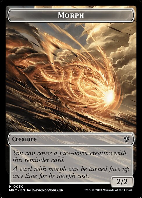 Morph · Murders at Karlov Manor Commander Tokens 30/31