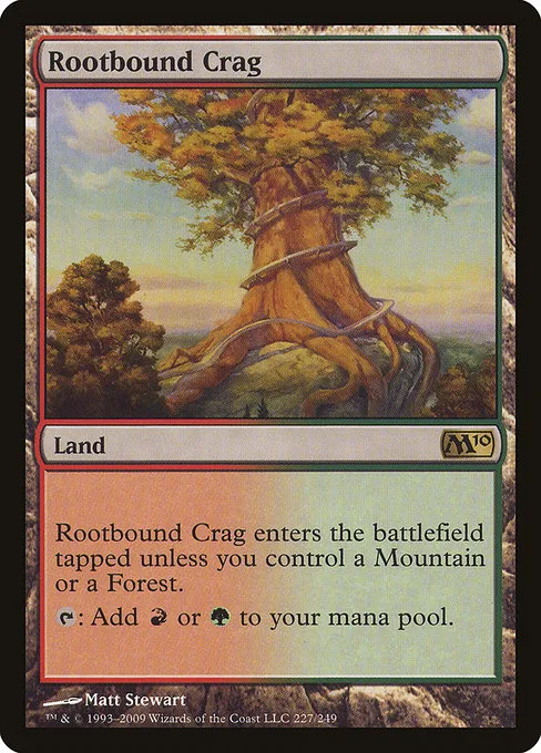 Rootbound Crag · Magic 2010 227/249