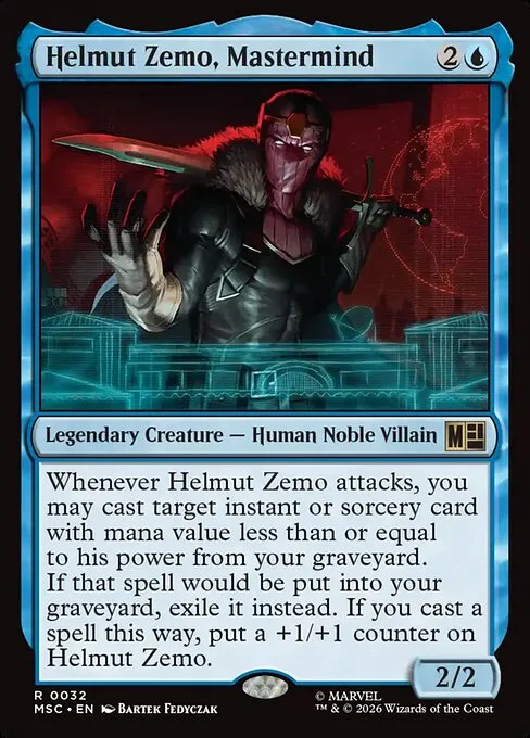 Helmut Zemo, Mastermind · Marvel Super Heroes Commander 32/9