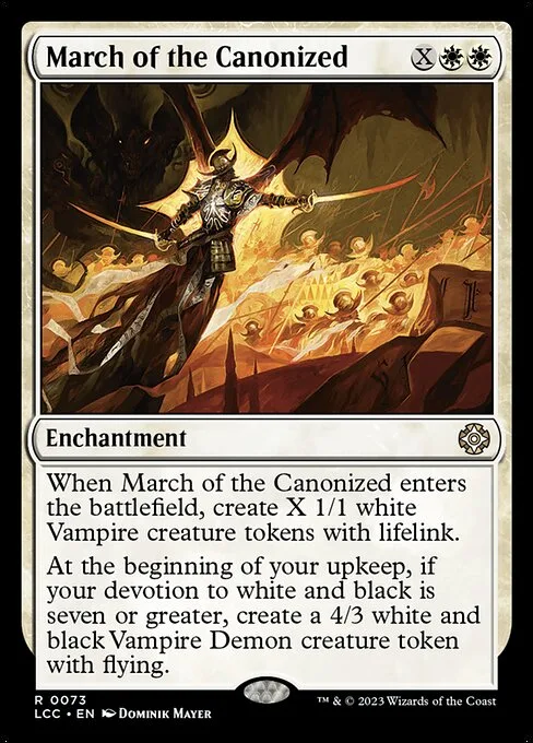 March of the Canonized · The Lost Caverns of Ixalan Commander 73/370