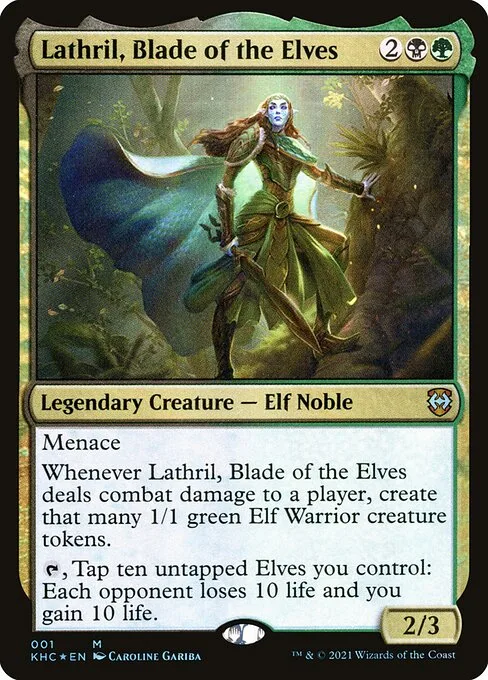 Lathril, Blade of the Elves · Kaldheim Commander 1/119