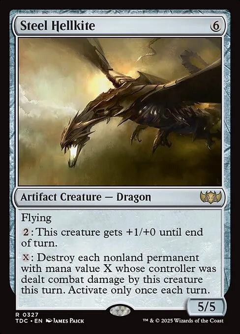 Steel Hellkite · Tarkir: Dragonstorm Commander 327/413