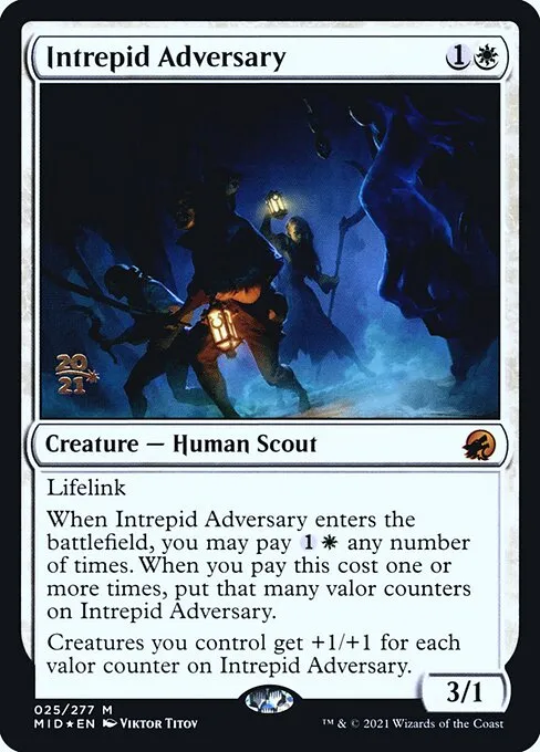 Intrepid Adversary · Innistrad: Midnight Hunt Promos 25s/155