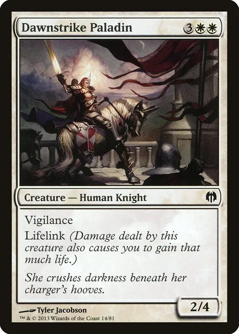 Dawnstrike Paladin · Duel Decks: Heroes vs. Monsters 14/81