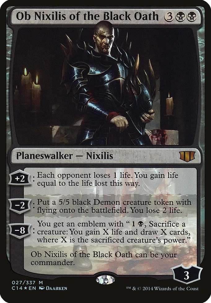 Ob Nixilis of the Black Oath · Commander 2014 Oversized 27/5