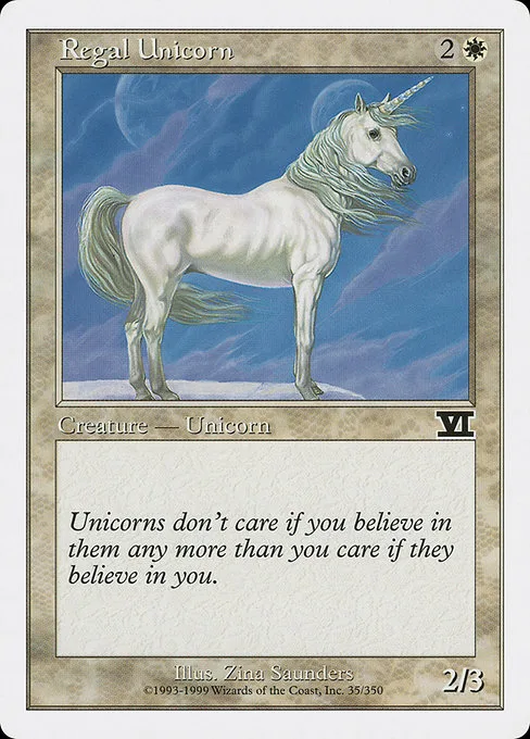 Regal Unicorn · Classic Sixth Edition 35/351