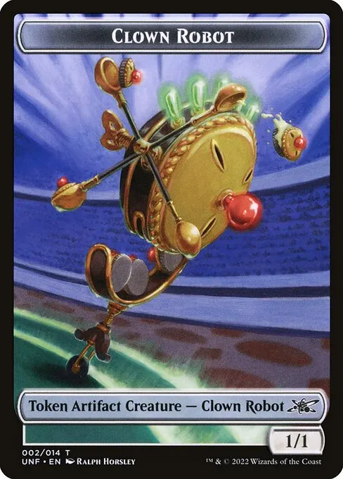 Clown Robot · Unfinity Tokens 2/14