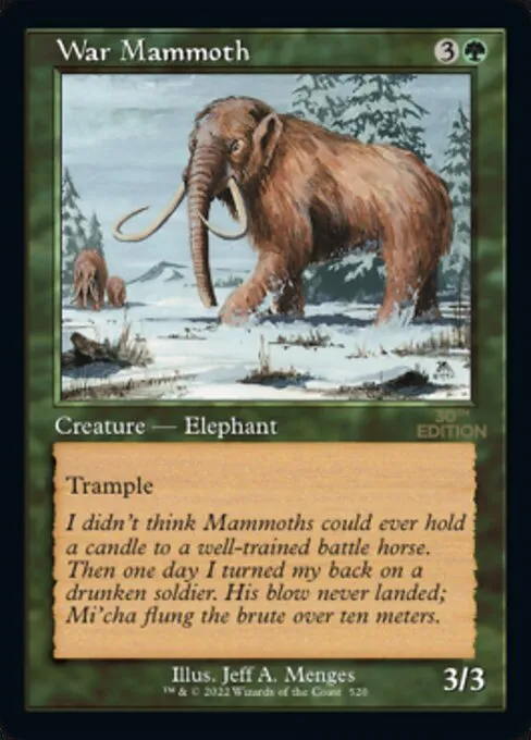 War Mammoth · 30th Anniversary Edition 520/594